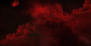 3D render of a space sky background with stars and fictional planet